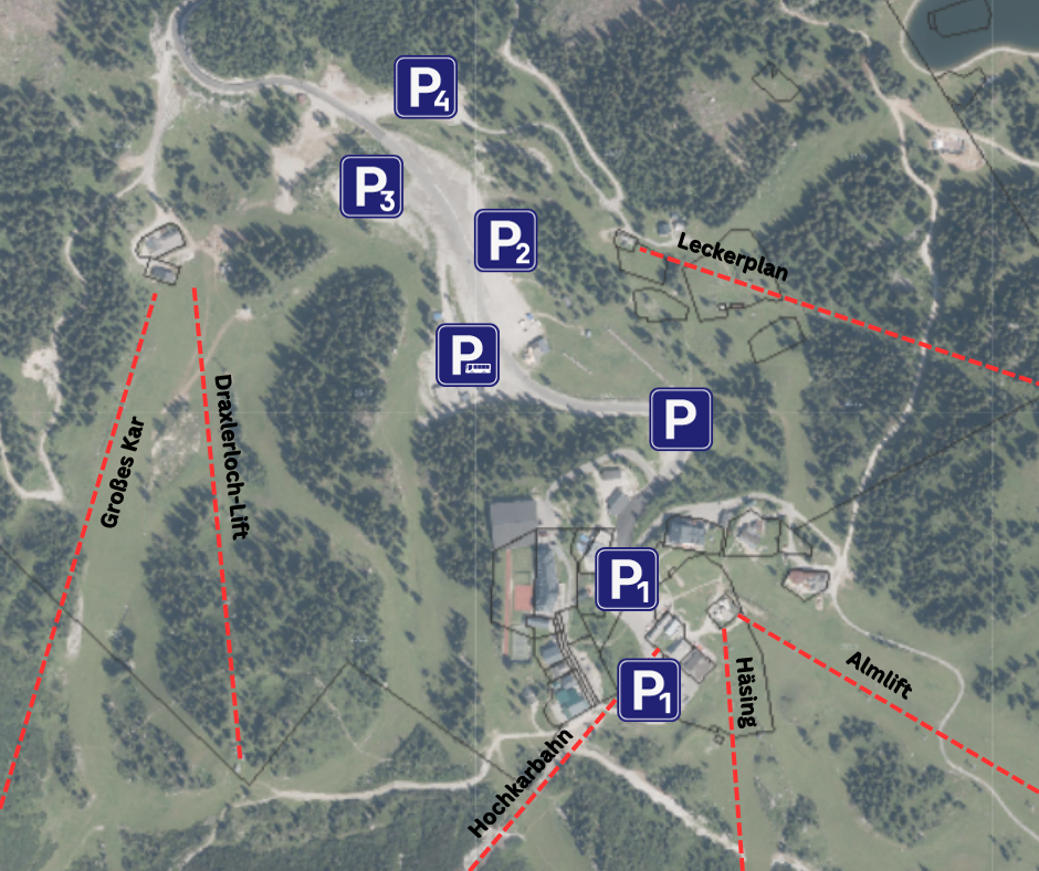 Parkplatzkarte Hochkar