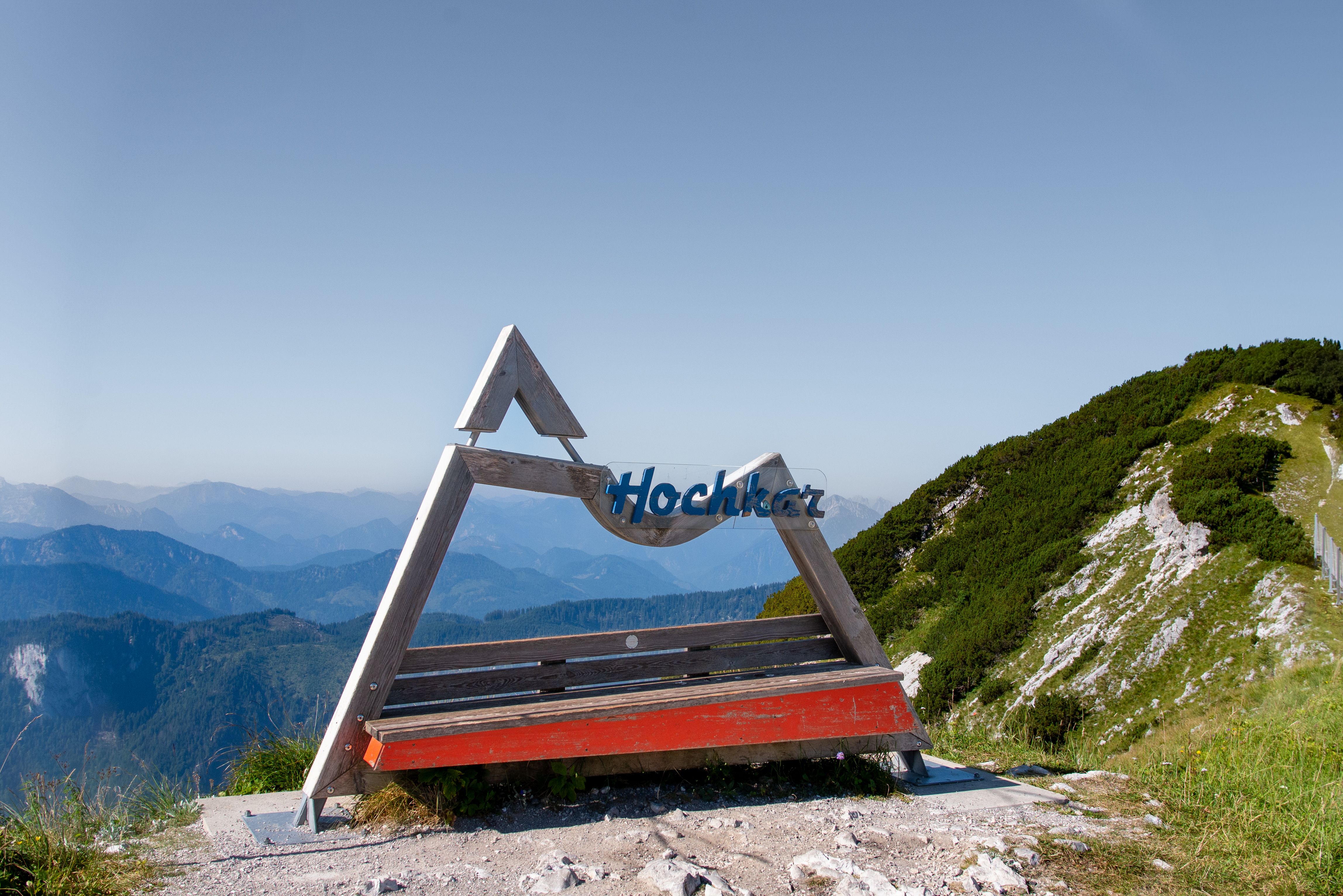 Hochkar Sitzbank Sommer