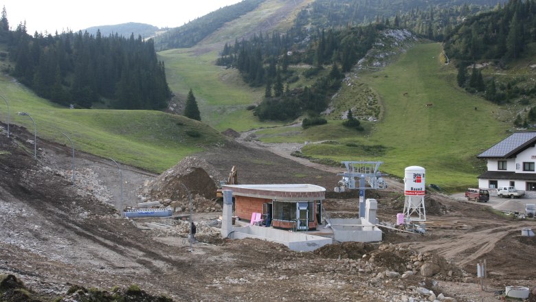 Bau Hochkaralm Lift, © Archiv Perschl